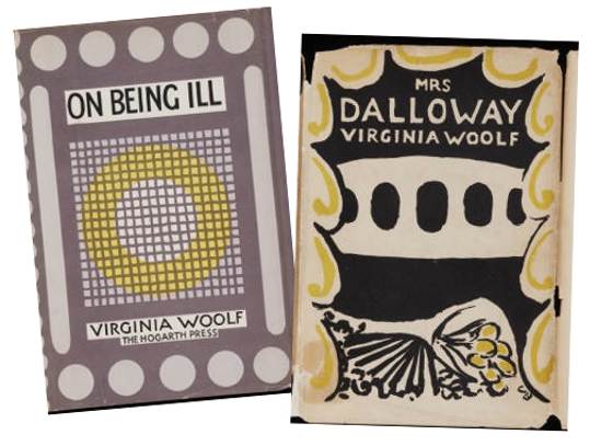 cubiertas de los libros impresos por Hogarth Press, la imprenta y editorial de Virginia y Leionard Woolf