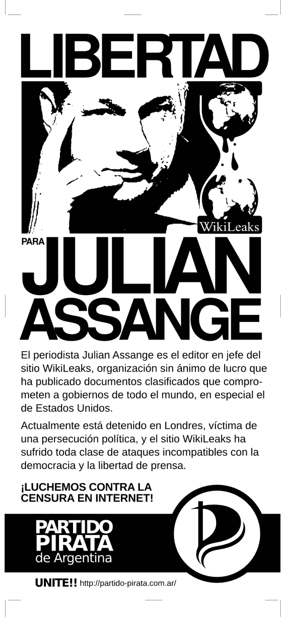 Libertad para julian Assange